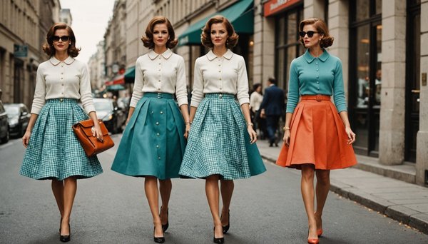 Explore les jupes rétro des années 60 : style et audace modernes !